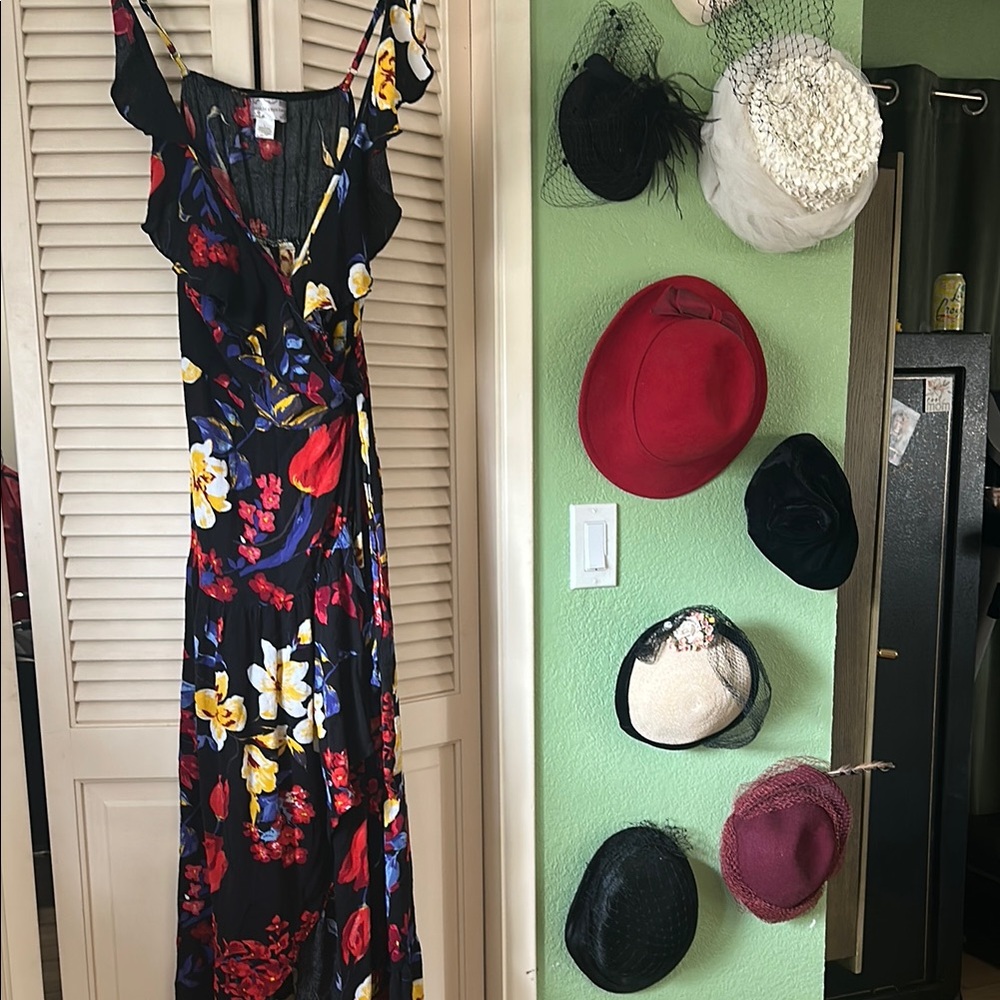 Floral Maxi Dress with Ruffle Sleeves Band of Gypsies brand